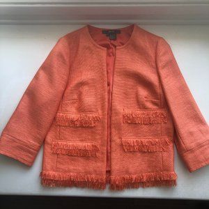 Carlisle/Per Se Mandarin Orange Jacket with 3/4 sleeves